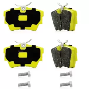 Image of RIDEX PLUS Brake pad set excl. wear warning contact 402B0124P Brake pads,Brake pad set, disc brake OPEL,RENAULT,FIAT,Vivaro A Kastenwagen (X83)