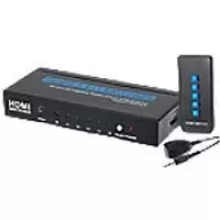 Image of Nikkai HDMI Switch 5 Port in 1 Port Out 4K 60Hz Resolution with Remote Control - Black