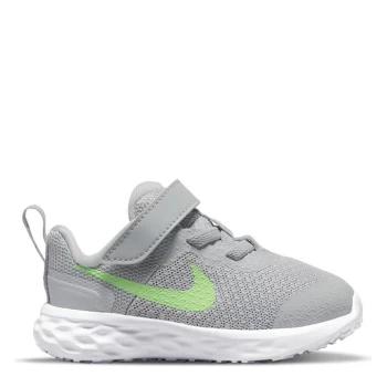 Image of Nike Revolution 6 Baby/Toddler Shoe - Grey/Green