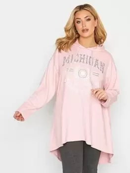 Image of Yours Dip Back Hoodie, Black, Size 20, Women