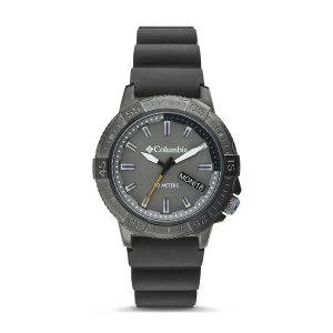 Image of Columbia CSC03-003 Peak Patrol Grey 3-Hand Day Date Grey Silicone Watch