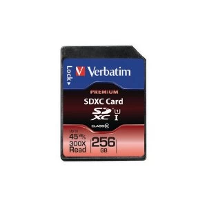 Image of Verbatim Premium 256GB SDXC Memory Card
