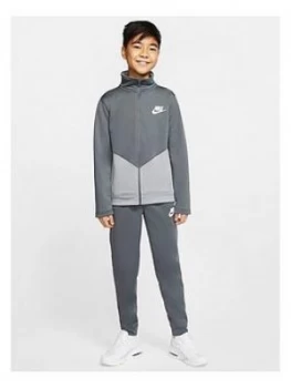 Image of Nike Boys Nsw Core Futura Tracksuit - Grey White
