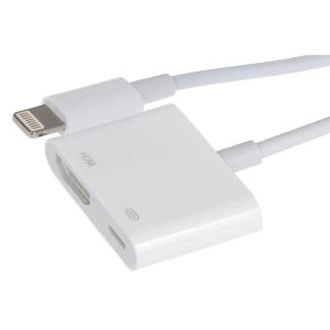 Image of Nikkai Lightning to HDMI Digital AV Adapter inc Lightning Power Port