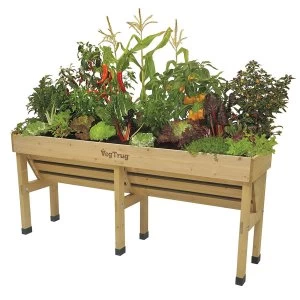 Image of VegTrug Medium Wall Hugger Raised Planter - Natural