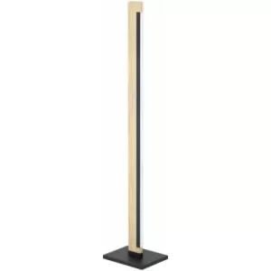Image of Loops - Floor Lamp Light Colour Black Brown Shade White Plastic Bulb LED 22W Included