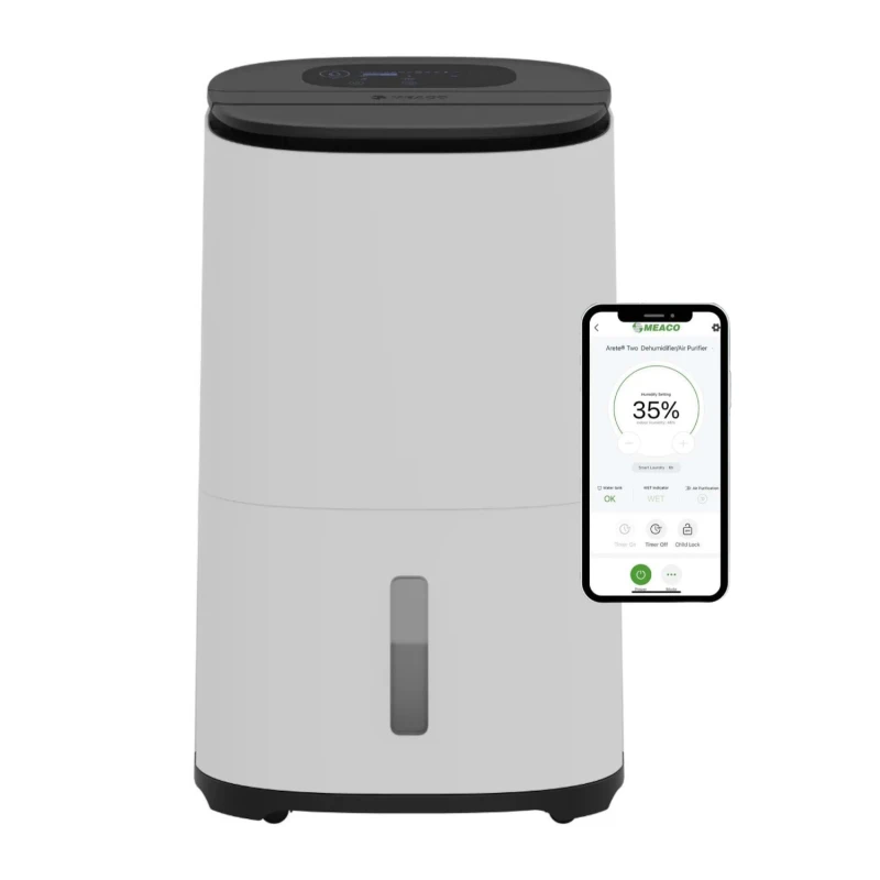 Image of Meaco Arete Two 25L Low Energy Laundry Dehumidifier and HEPA Air Purifier Smart WiFi AreteTwo25L White