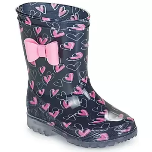 Image of Be Only LOVANA FLASH Girls Childrens Wellington Boots in Pink toddler,6 toddler,7 toddler,8 toddler,9 toddler,10 kid,11 kid,11.5 kid,12 kid,13 kid