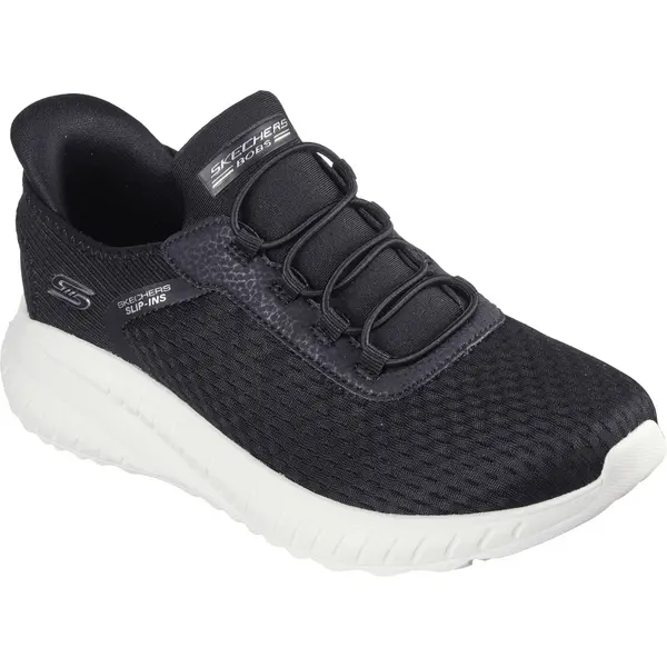 Image of Skechers Womens Slip Ins Bobs Sport Squad Chaos Trainers - UK 4 Black female PS4069BKW4