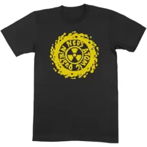 Image of Ned's Atomic Dustbin - Yellow Classic Logo Unisex XX-Large T-Shirt - Black