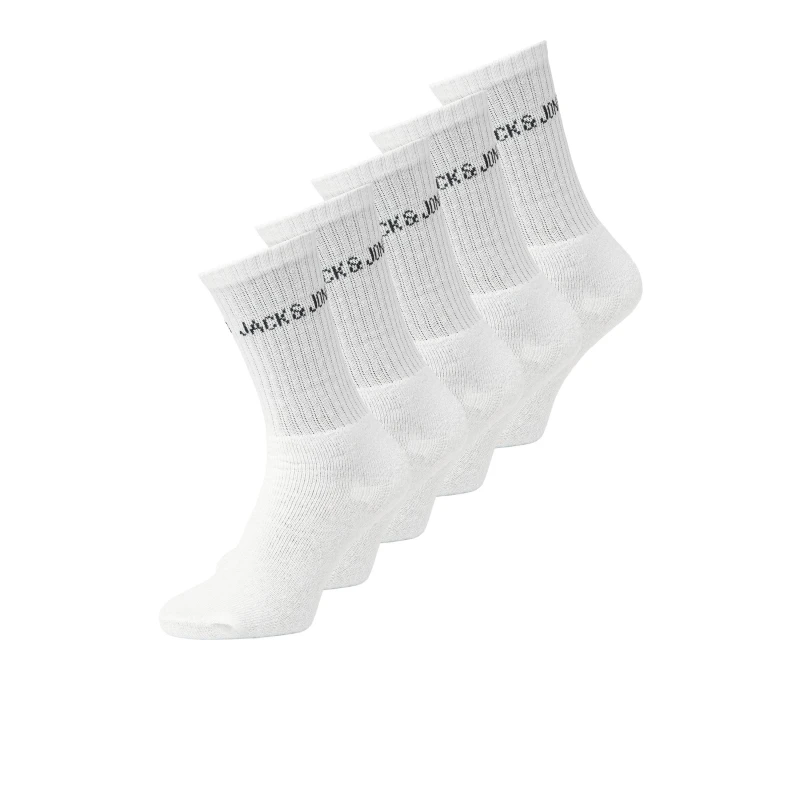 Image of Jack and Jones Regen 5-Pack Socks Childens - White White 1 - 6