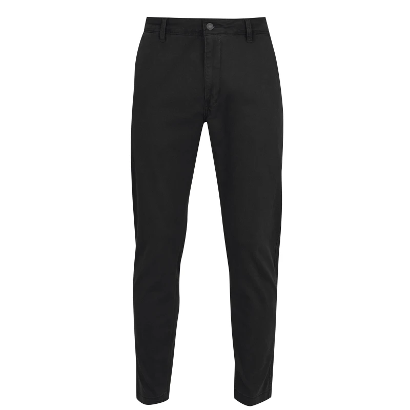 Image of Levis Chino Regular Tapered Trousers Mineral Black male 38W R