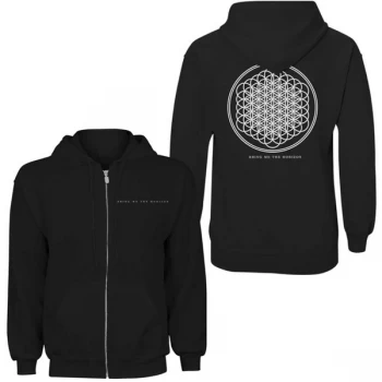 Image of Bring Me The Horizon - Flower of Life Ladies XX-Large Zipped Hoodie - Black