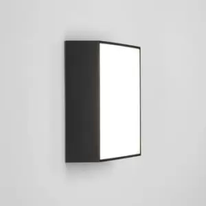 Image of Kea LED Outdoor Square Large Flush Light Textured Black IP65