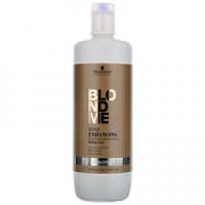 Image of Schwarzkopf BlondMe Tone Enhancing Bonding Shampoo For Cool Blondes 1000ml