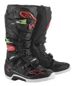 Image of Alpinestars Tech 7 Black Red Green US 13