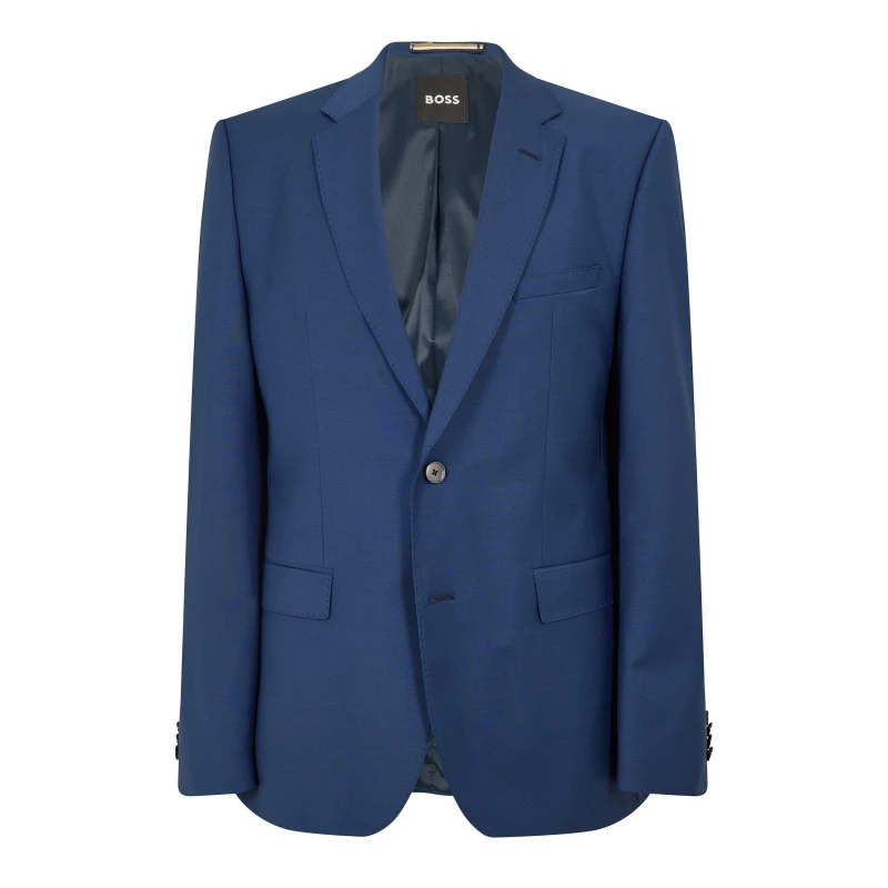 Image of Boss Mens H-Jasper Luxury Suit Jacket Open Blue male 42 (52)