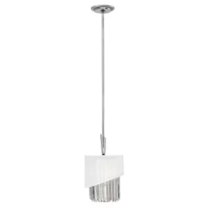Image of Gigi 1 Light Ceiling Pendant Polished Nickel, E27