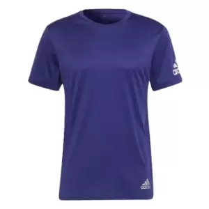 Image of adidas Run It Tee Mens - Blue