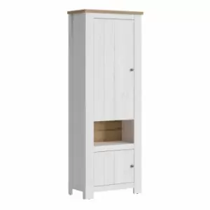 Image of Celesto 2 Door Cabinet In White And Oak