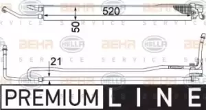 Image of x1 Behr Heat Exchanger 8MO376755-481 Genuine replacement part for Car Made in DE