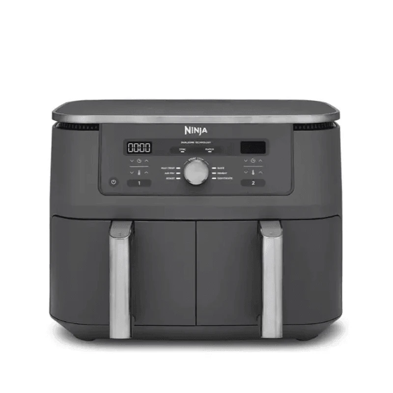 Image of Ninja MAX 6-in-1 Dual Zone DZ400UK Air Fryer - Gun Metal Grey, Silver/Grey 622356322683