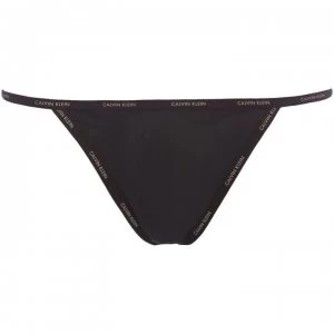 Image of Calvin Klein Sheer Marq Thong - Black