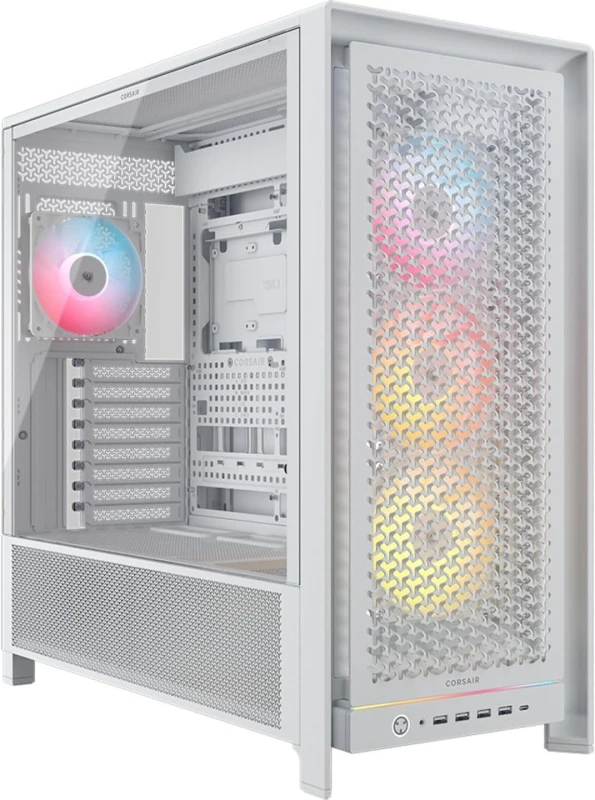 Image of Corsair FRAME 5000D RS ARGB Modular Full Tower EATX PC Gaming Case - White - CC-9011310-WW