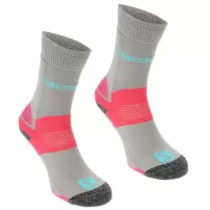 Image of Salomon Midweight 2 Pack Ladies Walking Socks - Grey