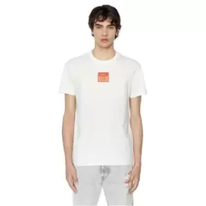 Image of Diesel Label T-Shirt Mens - White