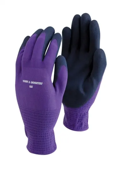 Image of Town & Country Mastergrip Purple Gloves Medium