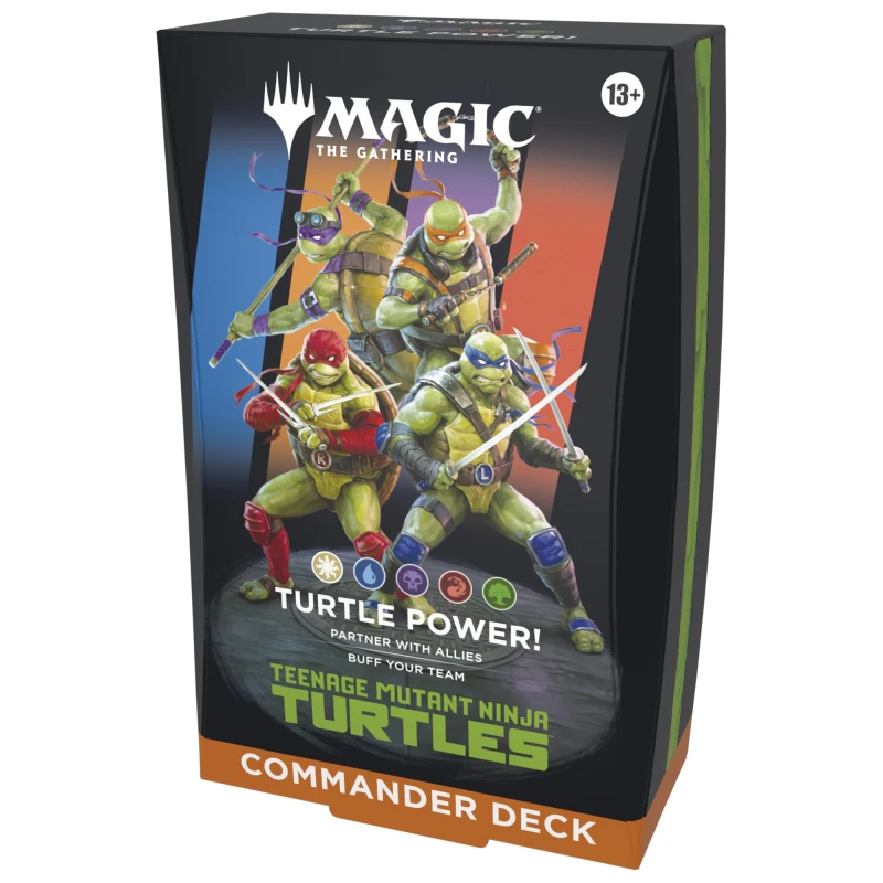 Image of Magic the Gathering MTG Magic: The Gathering (MTG): Teenage Mutant Ninja Turtles Turtle Power Commander Deck Trading Cards One Size Multi 74076999000