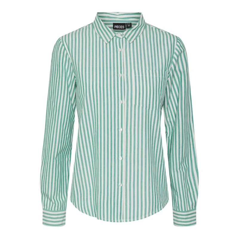 Image of Pieces Womens blouse Pieces Mirine Vert Female S