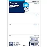 Image of Filofax Diary Refill 2023 A5 Week to view Paper White