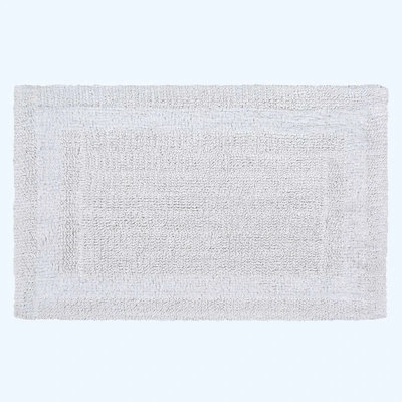 Image of Homescapes Luxury Reversible Extra Large Bath Mat - White