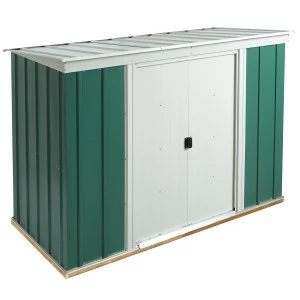 Image of Rowlinson 8 x 4 Greenvale Metal Pent Shed With Floor