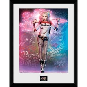 Image of Suicide Squad Harley Quinn Stand 12" x 16" Framed Collector Print