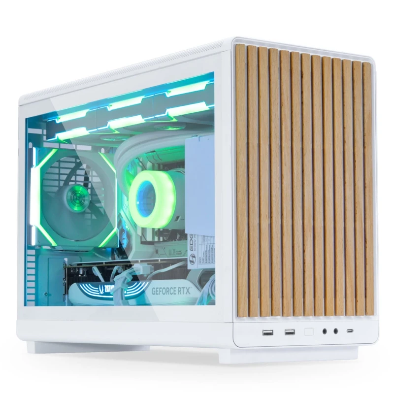 Image of Lian Li DAN Case A3 -mATX Tempered Glass Micro-ATX Case - White - A3W-WDG