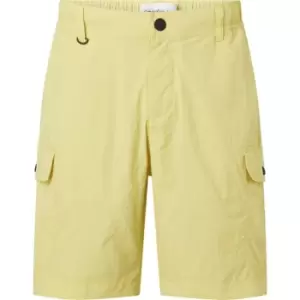 Image of Calvin Klein Jeans Nylon Lightweight Cargo Short - Yellow