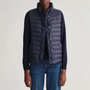 Image of GANT Women Light Down Gilet (S) Blue