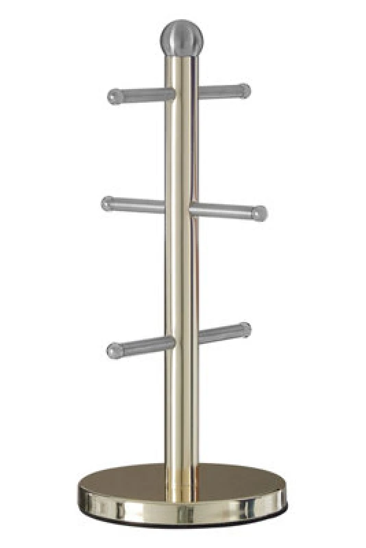 Image of Orsina Hirano 6 Cup Gold Finish Mug Tree