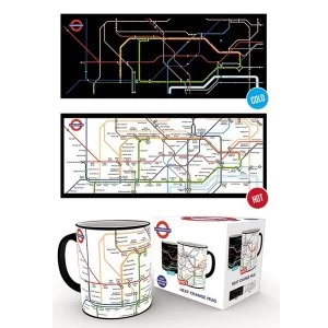 Image of Transport For London Underground Map Heat Change Mug