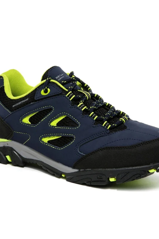 Image of Regatta Holcombe Waterproof Low Walking Shoes in Navy Size: 4 Navy Unisex 4