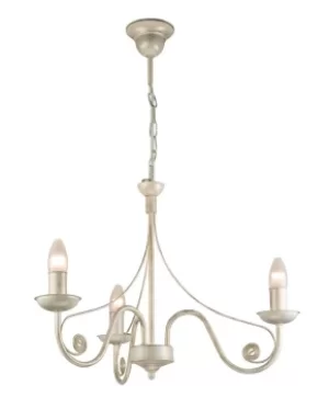Image of Donato Chandeliers With Fabric Shades, White, 3x E14