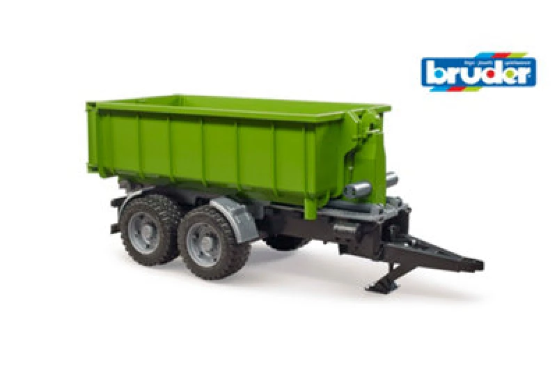 Image of Bruder Roll-Off-Container Trailer For Tractors Farm Tractor Model