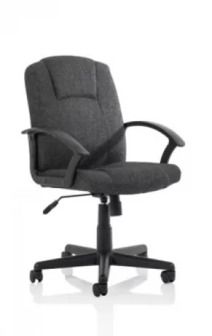 Image of Bella Executive Managers Chair Charcoal Fabric