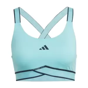 Image of adidas Powerimpact Training Medium-Support Techfit Bra Wo - Bliss Blue / Legend Ink