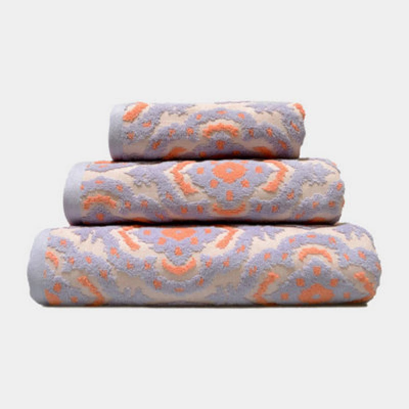 Image of Allure Bath Fashions Luxury Ikat Sculpted Patterned Hand Towel