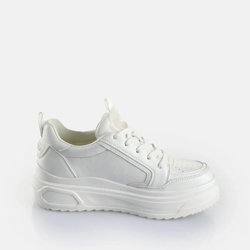 Image of Buffalo Womens Trainers Buffalo Vectra Low - Vegan Nappa Blanc Female 40