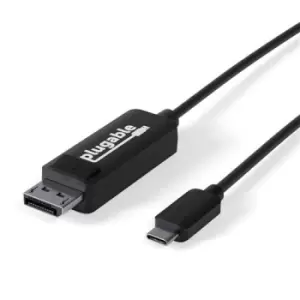 Image of Plugable Technologies USB C to DisplayPort Adapter - 6ft (1.8m)